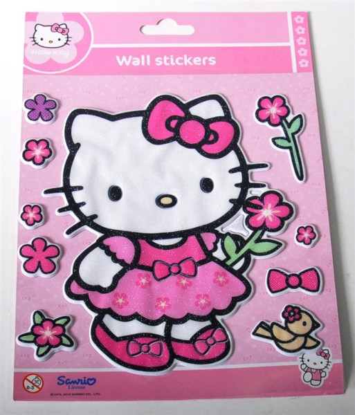 Sticker "Hello Kitty" Glow in the dark AK ca. 22x16cm