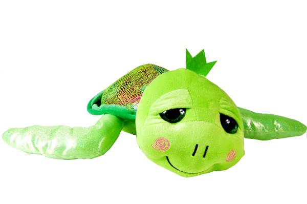 Plüsch Schildkröte mit Glitzeraugen 3f sort. ca. 52cm
