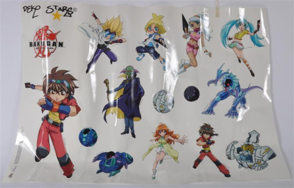 Sticker "Bakugan" ca. 98x69 cm