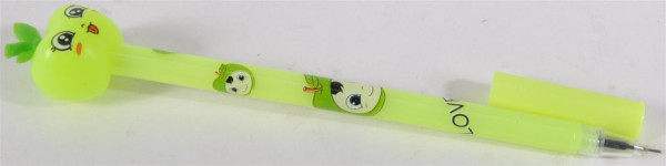 Kugelschreiber Apfel mit Radierer PVC Box. ca. 16 cm farbl. sort.