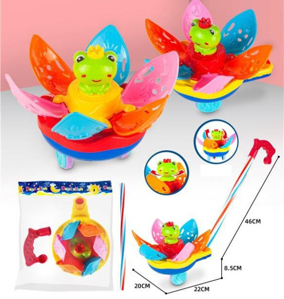 Laufrad Lotus Frosch farbl. sort. OPP ca. 46x22x20cm