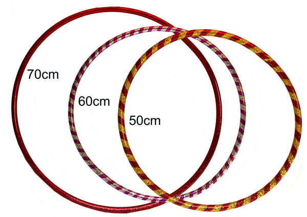 Hula Hoop Reifen 50, 60 und 70cm sort. DIS verschiedene Größen im DIS