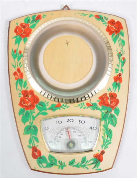 Wandbild mit Thermometer ca. 19,5x15cm