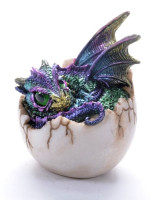 Drachen auf Ei 
 BB ca. 8x8x10cm Drachen auf Ei 
 BB ca. 8x8x10cm