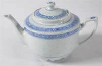 Reiskorn-Porzellan-Teekanne
 ca. 14,5 cm ca. 900ml Reiskorn-Porzellan-Teekanne
 ca. 14,5 cm ca. 900ml