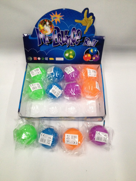 Dopsball 65 4farb.sort., Licht defekt DIS, ca. D: 6,5 cm