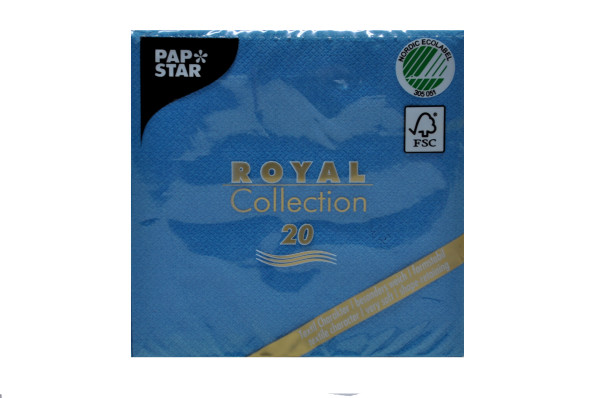 Servietten Pap Star türkis 25x25cm 20Stück Pack sorte 7