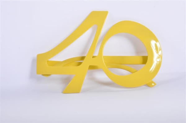 Geburtstagsbrille "40" gelb