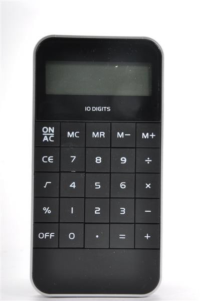Taschenrechner 4farb. sort. PVC Box, ca. 11,5x6cm