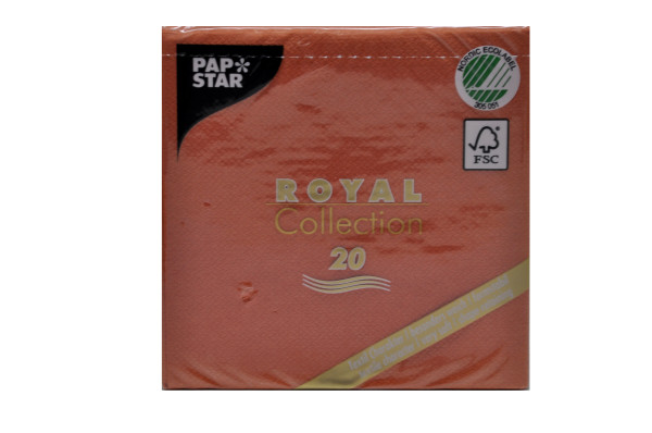 Servietten Pap Star terracotta 25x25cm 20Stück Pack Sorte 19