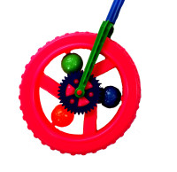 Laufrad am Stab farbl. sort.
 OPP, ca. 63x15cm Laufrad am Stab farbl. sort.
 OPP, ca. 63x15cm