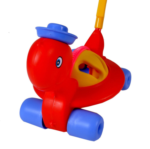 Laufrad Schildkröte farbl. sort. Netz ca. 25x17cm Länge incl. Stab 72cm