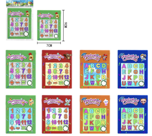 Puzzle Zahlen farbl. sort. OPP ca. 9x7cm