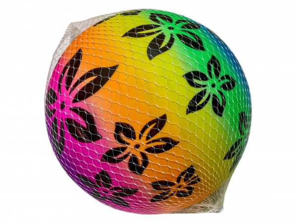 Beach Ball Blumen Design 80gr. Netz D: ca. 22cm