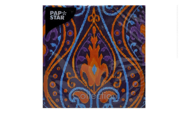 Servietten Pap Star "Oriental Ikat"33x33cm 20Stück Pack Sorte 3