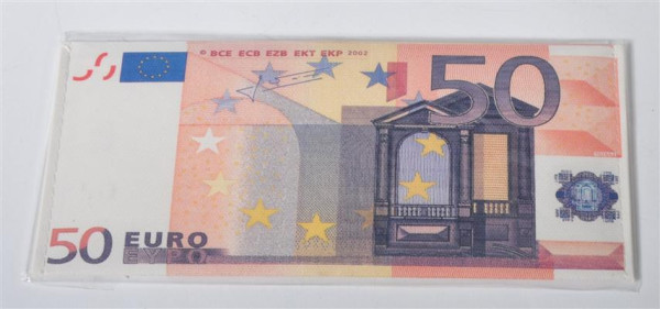 Geldbörse Euro-Scheine 4 fach sort. OPP; ca. 19x8.5 cm