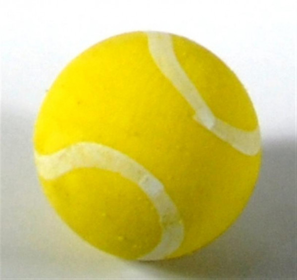 Radiergummi Tennisball gelb DOSE, D: ca. 2,5 cm