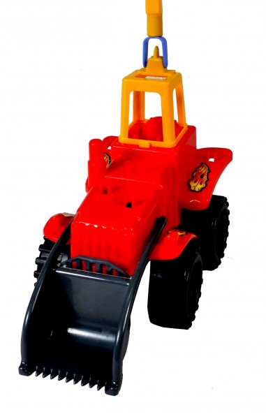 Laufrad Traktor farbl. sort. Netz ca. 28x14cm Länge incl. Stab ca. 83cm