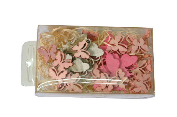 Dekobox Schmetterlinge pink Box ca. 12x7x2,5cm "29161361400
