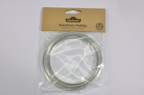 Aluminiumdraht Ringe silber ca. 2mm ca. 6m ca. 50gr. "2956365