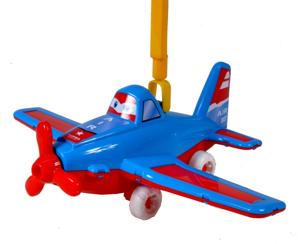 Laufrad Flugzeug farbl. sort. Netz ca. 28x35cm Länge incl. Stab ca. 70cm