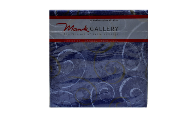 50 Stück Servietten Mank Gallery blau 40x40cm Sorte 62