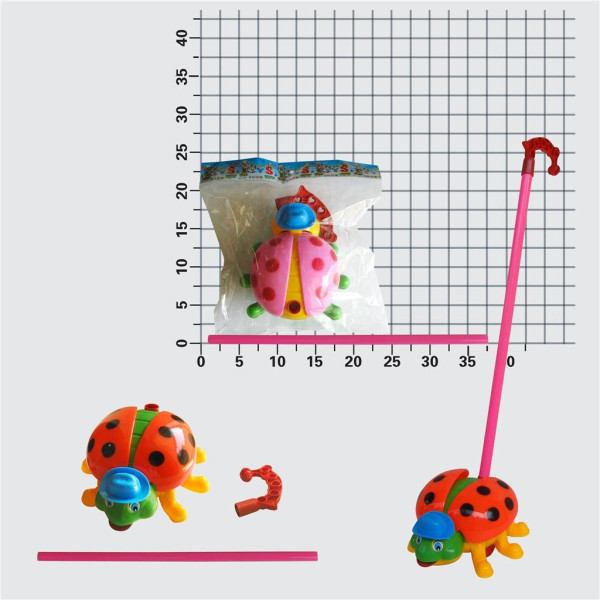 Laufrad Käfer farbl. sort. OPP ca. 15x14,5x9cm