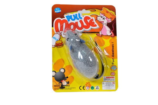 Maus zum aufziehen AK Karte ca. 17x13x5,5cm