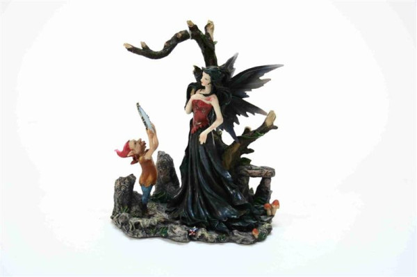 Elfe mit Zwerg BB; 18x12,5x21cm